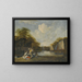 Flusslandschaft mit Fischern - Jacob Esselens — gerahmtes Bild an der Wand