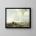 Blick auf den Strand - Jacob Esselens — gerahmtes Bild an der Wand