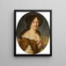 Portrait d'Ortensia Mancini, Herzogin von Mazarin - Jacob Ferdinand Voet — gerahmtes Bild an der Wand