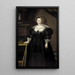 Maria Eleonora 1599-1655 Prinzessin von Brandenburg Königin von Schweden - Jacob Heinrich Elbfas — gerahmtes Bild an der Wand