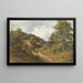 Route de campagne animée en été - Jacob Hoffmann — gerahmtes Bild an der Wand