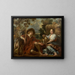 Bergère versant du lait à un berger - Jacob Jordaens — gerahmtes Bild an der Wand