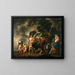 Flucht der Heiligen Familie nach Ägypten - Jacob Jordaens — gerahmtes Bild an der Wand