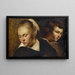 Studie von Köpfen - Jacob Jordaens — gerahmtes Bild an der Wand