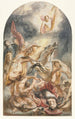Die Bekehrung Sauls mit Christus und dem Kreuz - Jacob Jordaens — Ansicht des Kunstwerks