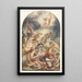 Die Bekehrung Sauls mit Christus und dem Kreuz - Jacob Jordaens — gerahmtes Bild an der Wand