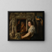 Der Obstverkäufer - Jacob Jordaens — gerahmtes Bild an der Wand