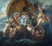 Die Heilige Familie mit verschiedenen Figuren und Tieren in einem Boot - Jacob Jordaens — Ansicht des Kunstwerks