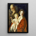 La Sainte Famille - Jacob Jordaens — gerahmtes Bild an der Wand