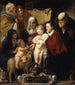 Die Heilige Familie mit der heiligen Anna und dem jungen Baptisten und seinen Eltern - Jacob Jordaens — Ansicht des Kunstwerks
