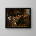 Das letzte Abendmahl - Jacob Jordaens — gerahmtes Bild an der Wand