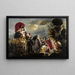 Die Begegnung von Odysseus und Nausikaa - Jacob Jordaens — gerahmtes Bild an der Wand
