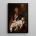 Joseph mit dem Jesuskind - Jacob Leyssens — gerahmtes Bild an der Wand
