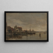 Die trauernden Frauen mit der Brücke am Gelderse Kade in Amsterdam - Jacob Maris — gerahmtes Bild an der Wand