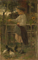 Nourrir les poules - Jacob Maris — Ansicht des Kunstwerks