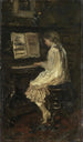Mädchen am Klavier - Jacob Maris — Ansicht des Kunstwerks