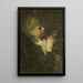 Mädchen mit Pfauenfeder - Jacob Maris — gerahmtes Bild an der Wand