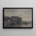Maisons sur le Prins Hendrikkade Amsterdam par un jour brumeux - Jacob Maris — gerahmtes Bild an der Wand