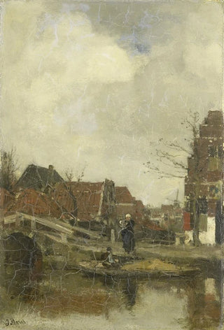Jacob Maris - Oud buurtje aan het water.webp