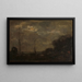 Kanal im Mondschein - Jacob Maris — gerahmtes Bild an der Wand