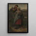 Dorfgemeinschaft - Jacob Maris — gerahmtes Bild an der Wand