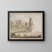 Eine Aussicht in Terracina - Jacob More — gerahmtes Bild an der Wand
