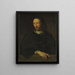 Portrait eines Mannes nach Philippe de Champaigne Louvre - Jacob Munch — gerahmtes Bild an der Wand