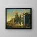 elegante Figuren in orientalischer Kleidung in der Nähe eines Palastes - Jacob Peeters — gerahmtes Bild an der Wand
