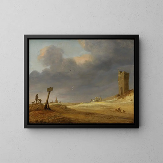 Jacob Salomonsz van Ruysdael - A Dune Landscape.webp