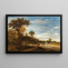 Ländliches Landschaftsbild mit ruhendem Vieh - Jacob Salomonsz van Ruysdael — gerahmtes Bild an der Wand