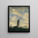 Eine Szene aus einer Mündung mit Smalschips auf einem breiten Abschnitt vor einer sanften Brise - Jacob Salomonsz van Ruysdael — gerahmtes Bild an der Wand