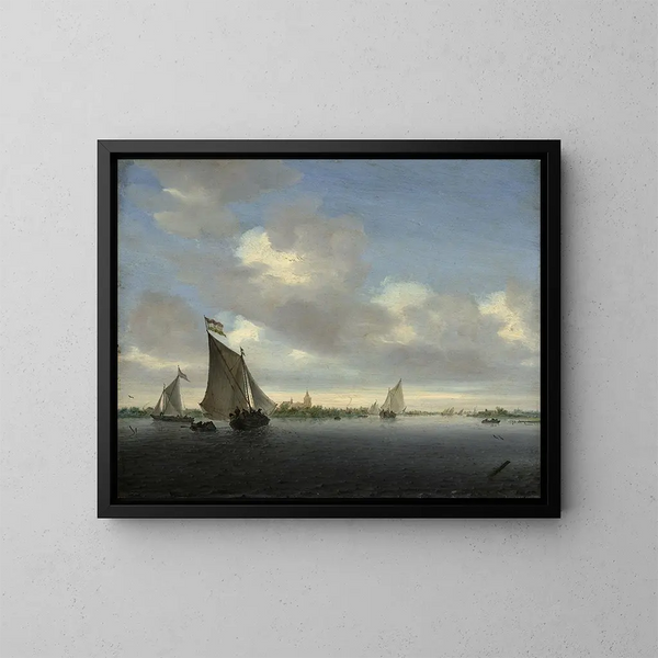 Marine-Gemälde - Jacob Salomonsz van Ruysdael — gerahmtes Bild an der Wand