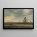 Segelboote und Ruderboote in den Küstengewässern - Jacob Salomonsz van Ruysdael — gerahmtes Bild an der Wand