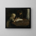 Kinder mit einem Bilderbuch - Jacob Simon Hendrik Kever — gerahmtes Bild an der Wand