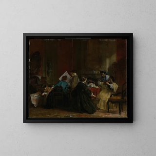 Jacob Spoel - Group of Women Looking at Stereoscope Photographs.webp