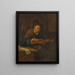 Mann, der Geige spielt - Jacob Toorenvliet — gerahmtes Bild an der Wand