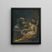 Drei Bauern beim Trinken - Jacob Toorenvliet — gerahmtes Bild an der Wand