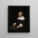 Portrait einer jungen Frau - Jacob van Loo — gerahmtes Bild an der Wand