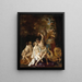 Szene mit Bacchantin - Jacob van Loo — gerahmtes Bild an der Wand
