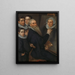 Selbstporträt des Malers und seiner Familie - Jacob Willemsz. Delff der Ältere — gerahmtes Bild an der Wand