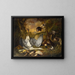 Naturmorte mit Hunden - Jacob Xavier Vermoelen — gerahmtes Bild an der Wand