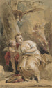 Callisto, Liebe und Jupiter mit dem Adler - Jacob de Wit — Ansicht des Kunstwerks