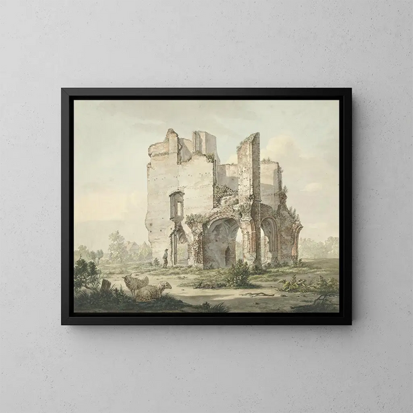 Die Rune der Abtei Rijnsburg - Jacob van Liender — gerahmtes Bild an der Wand