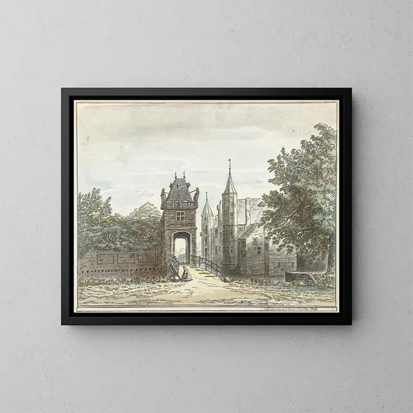 La Maison de Zuylen - Jacob van Liender — gerahmtes Bild an der Wand