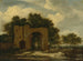 eines Gemäldes einer verfallenen Schloss-Tür, möglicherweise der Bogen von Huis Ter Kleef - Jacob van Ruisdael — Ansicht des Kunstwerks