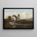 Landschaft mit Wassermühle - Jacob van Ruisdael — gerahmtes Bild an der Wand
