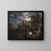 Der jüdische Friedhof - Jacob van Ruisdael — gerahmtes Bild an der Wand