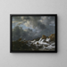 Ansicht von der norwegischen Küste - Jacob van Ruisdael — gerahmtes Bild an der Wand
