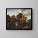 Holz-Moorlandschaft mit einem toten Baum - Jacob van Ruisdael — gerahmtes Bild an der Wand