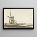 Landschaft mit Windmühle - Jacob van Strij — gerahmtes Bild an der Wand
